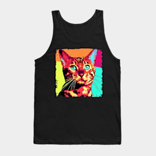 Toyger Pop Art - Cat Lover Gift Tank Top